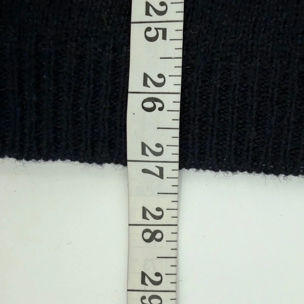 Vintage 90's Abercrombie Fitch Men's Black Shetland Wool Mock Neck Sweater Small